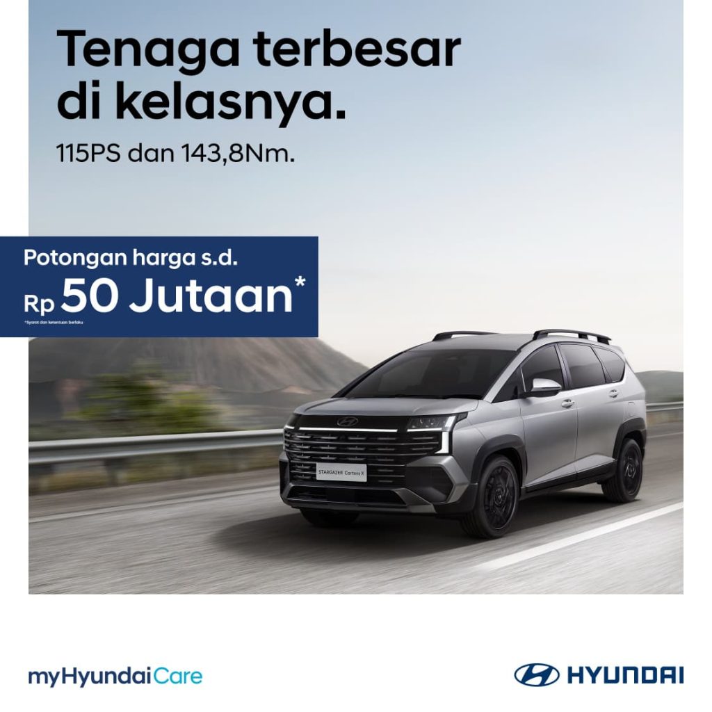 harga Hyundai Promo Bekasi Stargazer Diskon 50 jt